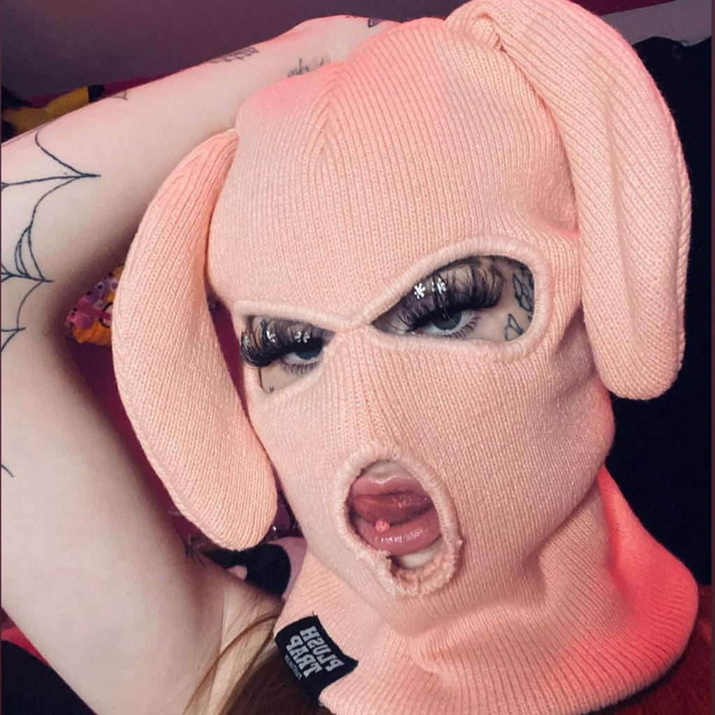Pink Bunski Bunny Ear Balaclava