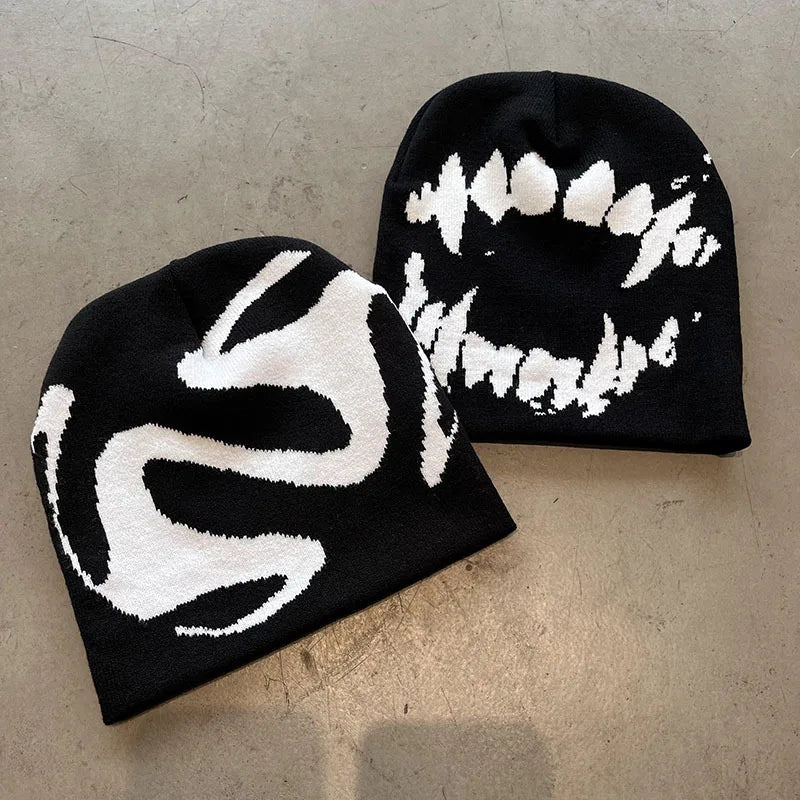 Y2K Goth Knit Beanie