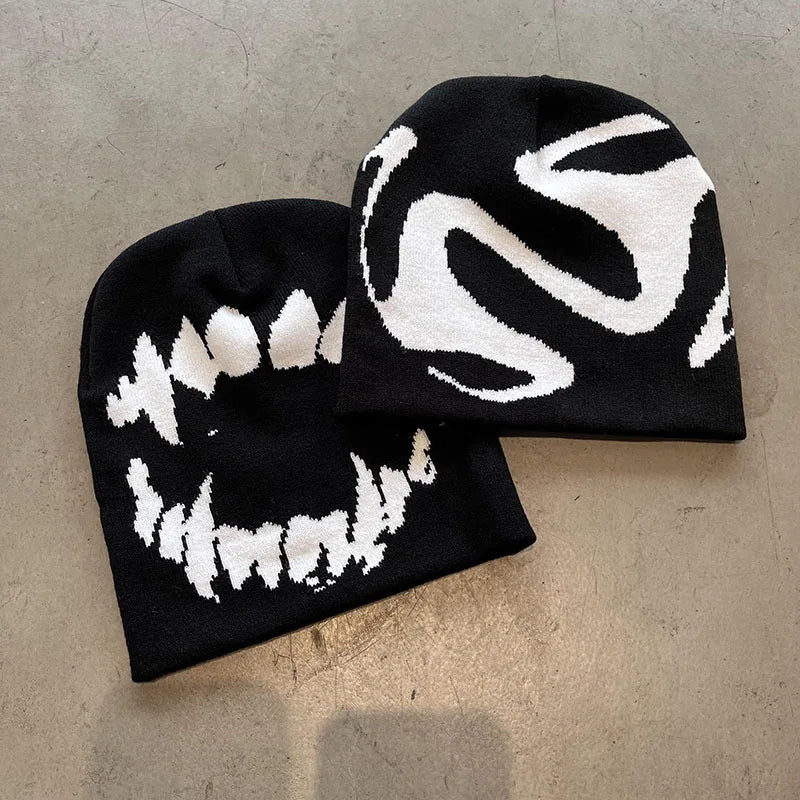 Y2K Goth Knit Beanie