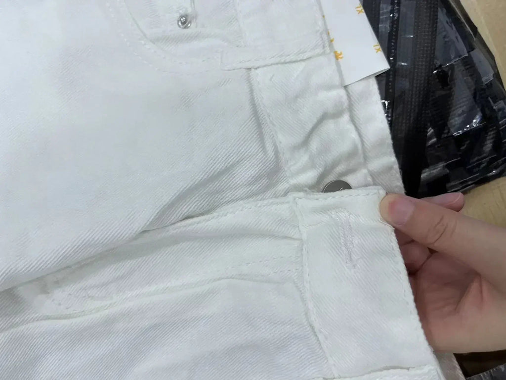 Y2K High Waist Ripped Denim Shorts